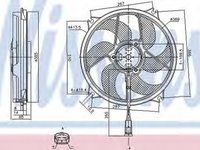 Ventilator radiator CITROEN C4 Picasso I UD NISSENS 85561