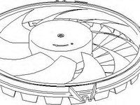 Ventilator, radiator Citroen C5 I (DC_), Citroen C5 I Estate (DE_), PEUGEOT 807 (E) - TOPRAN 721 541