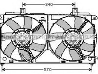 Ventilator radiator CITROEN SAXO S0 S1 AVA CN7523