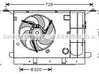 Ventilator radiator CITROEN XANTIA Break X2 AVA CN7537