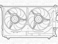 Ventilator radiator CITROEN XSARA N1 MAGNETI MARELLI 069422284010