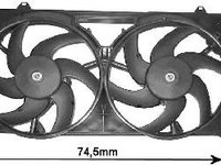 Ventilator, radiator Citroen ZX (N2), Citroen BERLINGO (MF), PEUGEOT RANCH caroserie (5) - VAN WEZEL 0903749