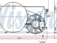 Ventilator radiator (cu carcasa) FORD TRANSIT 2.2D/2.4D 04.06-12.14