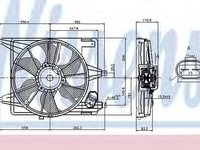 Ventilator radiator DACIA LOGAN EXPRESS FS NISSENS 85708
