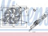 Ventilator radiator DACIA LOGAN (LS_) (2004 - 2016) NISSENS 85710