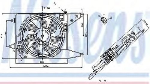 Ventilator, radiator DACIA LOGAN MCV (KS) (20