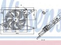 Ventilator radiator DACIA LOGAN MCV KS NISSENS 85710