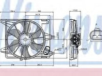 Ventilator radiator DACIA LOGAN pick-up (US_) (2008 - 2016) NISSENS 85708