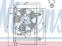 Ventilator radiator DAEWOO KALOS limuzina Klass NISSENS 85062