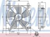 Ventilator, radiator DAEWOO NUBIRA Limuzina (KLAN) (2003 - 2016) NISSENS 85353 piesa NOUA