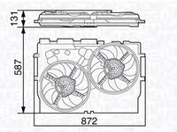 Ventilator radiator FIAT Ducato III Platou/Sasiu (250, 290) (An fabricatie 07.2006 - ..., 100 - 158 CP, Diesel) - OEM - MAXGEAR: AC216265 - LIVRARE DIN STOC in 24 ore!!!