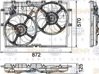 Ventilator radiator FIAT DUCATO platou sasiu 250 290 HELLA 8EW 351 040-621