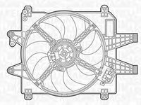 Ventilator radiator FIAT MULTIPLA 186 MAGNETI MARELLI 069422237010