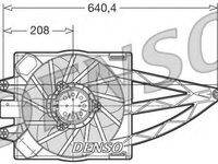 Ventilator radiator FIAT PANDA (169) (2003 - 2016) DENSO DER09018