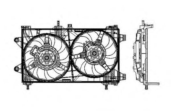 Ventilator radiator FIAT PUNTO 1,9JTD 99- - Cod intern: W20093404 - LIVRARE DIN STOC in 24 ore!!!