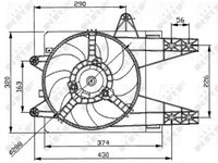 Ventilator, radiator Fiat PUNTO (176) 1993-1999 #2 05041197