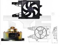 Ventilator, radiator FIAT PUNTO (176) (1993 - 1999) TYC 809-0013