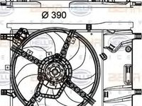 Ventilator radiator FIAT QUBO 225 HELLA 8EW351040331