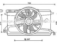 Ventilator radiator FORD C-MAX DM2 AVA FD7562