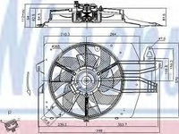 Ventilator radiator FORD ESCORT Mk V combi (GAL, AVL) (1990 - 1992) NISSENS 85537