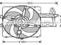 Ventilator radiator FORD ESCORT VII combi GAL ANL AVA FD7520