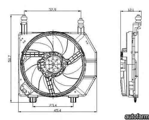 Ventilator radiator FORD FIESTA IV JA JB NRF 47077