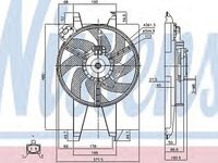 Ventilator radiator FORD FIESTA V Van NISSENS 85767