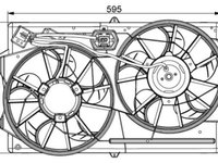 VENTILATOR RADIATOR FORD FOCUS 1