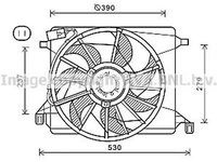 Ventilator radiator FORD FOCUS C-MAX AVA FD7560