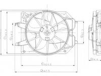 Ventilator radiator FORD FOCUS C-MAX NRF 47021