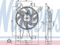 Ventilator, radiator FORD FUSION (JU_) (2002 - 2012) NISSENS 85767