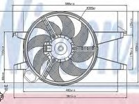 Ventilator radiator FORD FUSION JU NISSENS 85032