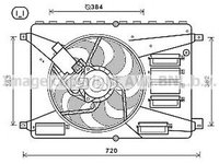 Ventilator radiator FORD GALAXY WA6 AVA FD7556