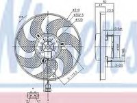 Ventilator radiator FORD GALAXY (WGR) (1995 - 2006) NISSENS 85761