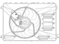 Ventilator radiator FORD KUGA I - OEM - NRF: NRF47626|47626 - Cod intern: W02186931 - LIVRARE DIN STOC in 24 ore!!!