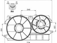 Ventilator radiator FORD MONDEO I GBP NRF 47000