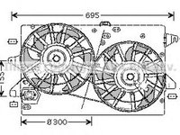 Ventilator radiator FORD MONDEO III B5Y AVA FD7502