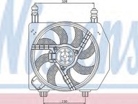 Ventilator radiator FORD PUMA EC NISSENS 85172