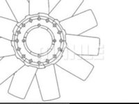 Ventilator radiator FORD TRANSIT, TRANSIT TOURNEO 2.4D/2.5D 06.94-12.00