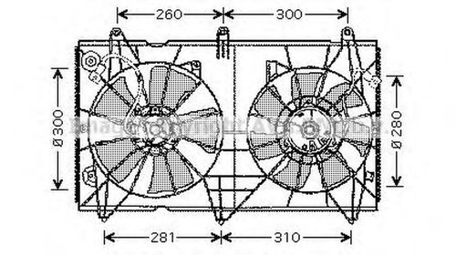 Ventilator radiator HONDA ACCORD VII CL AVA H