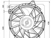 Ventilator radiator HYUNDAI COUPE RD NRF 47499