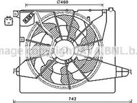 Ventilator radiator HYUNDAI SANTA F II CM AVA HY7561