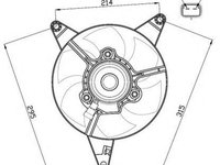 Ventilator radiator LANCIA DEDRA 835 NRF 47498