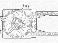 Ventilator radiator LANCIA Y 840A MAGNETI MARELLI 069402312010