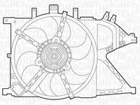 Ventilator radiator LEXUS IS I JCE1 GXE1 MAGNETI MARELLI 069422331010