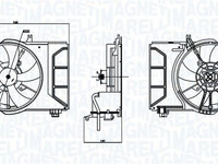 Ventilator, radiator MAGNETI MARELLI 069422769010