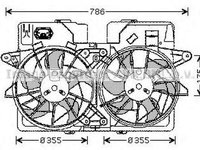 Ventilator radiator MAZDA TRIBUTE EP AVA MZ7533