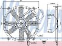 Ventilator radiator MERCEDES-BENZ C-CLASS combi S202 NISSENS 85701