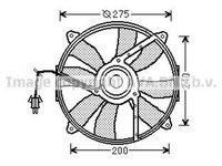 Ventilator radiator MERCEDES-BENZ C-CLASS combi S202 AVA MS7520