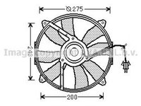 Ventilator radiator MERCEDES-BENZ C-CLASS combi S202 AVA MS7521